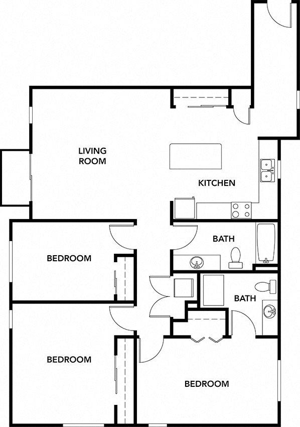 Southside by Vintage | 3 bedrooms 2 bathrooms floor plans (C4) 3x2 units available at Southside by Vintage | Seattle apts for rent